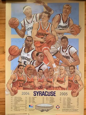 $25 • Buy Syracuse Basketball Unsigned 2004-05 Team Poster           Gmac+hakim Warrick