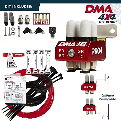 Dma Diff Breather Kit 4 Port For Next Gen Ford Ranger + Wildtrack Raptor Red • $79.90