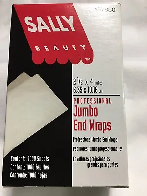 $4.97 • Buy Sally Beauty Professional Jumbo End Wraps/papers 1000 Count￼