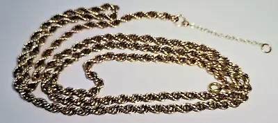 9ct Yellow Gold 24 Inch 3mm Rope Chain / Value Necklace - Fully Hallmarked • £225