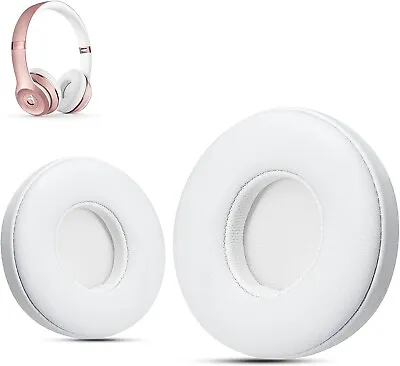 Replacement Cushions Ear Pads For Dr. Dre Beats Solo 2.0 & 3.0 Wireless In White • £6.25