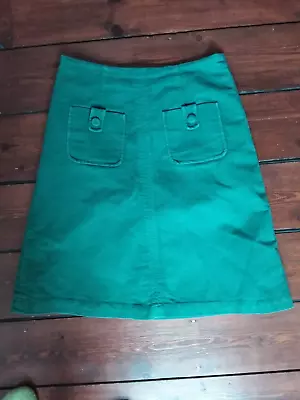 £5 • Buy Boden Smart Moleskin Green Skirt Size 8