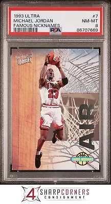 1993 Ultra Famous Nicknames #7 Michael Jordan Bulls Hof Psa 8 • $0.99