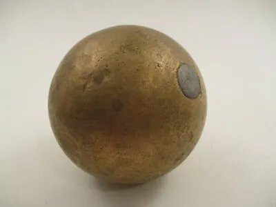 Vintage Antique Brass Shot Put 4  9 Pound Lb Round Orb Sphere Ball • $250