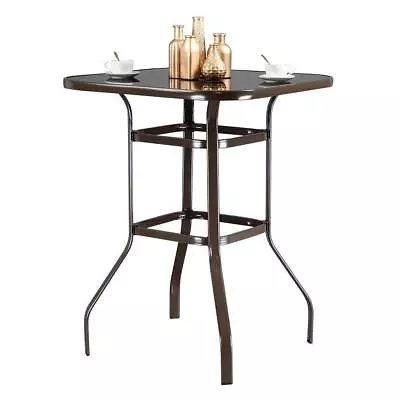 Outdoor Patio Furniture High Bistro Stools Chairs Table Set Garden Yard Kitchen • $74.99