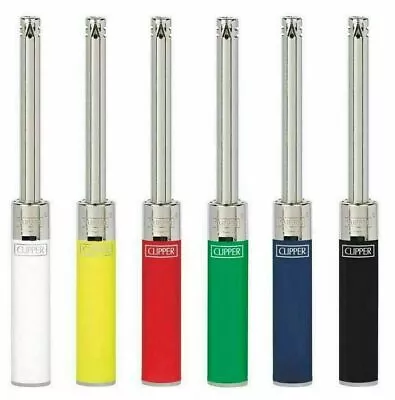 CLIPPER TUBE BBQ LIGHTER Long Refillable Gas Oven Cookers Candles Log Fire • £3.69