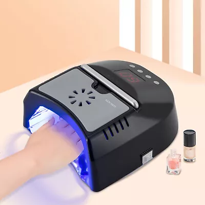 New 72W Cordless UV LED Nail Lamp Rechargeable Nail Dryer Lamp For Gel Nails+Fan • $93.10