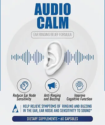 Audio Calm Tinnitus Ear Ringing Relief Supplement 60 Capsules • $72