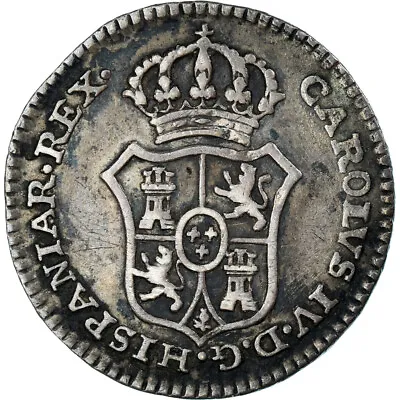 [#1066580] Coin Spain Charles IV Commemorative Real 1789 Madrid EF Sil V • $154.70