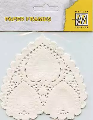 White Paper Craft Frames (Doilies) - Heart - 10cm - 12 Pk • $3.75