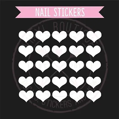 Heart Finger Nail Art Manicure Pedicure Salon Decal Stickers Nail Vinyls • $3