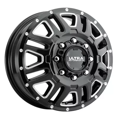 ULTRA 003 Hunter Van Dually Front 16X6 6X205 ET+110 Gloss Blk/ Milled/(Qty Of 1) • $350.77