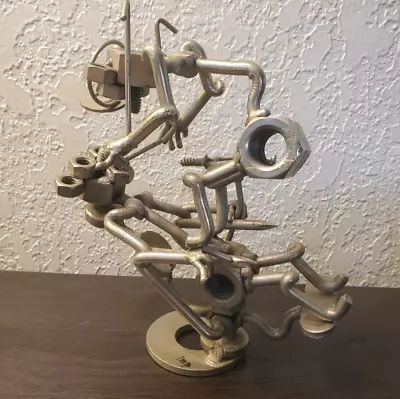 Steampunk Nuts & Bolts Figurine Sculpture Signed Imp DENTIST CHAIR • $65