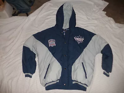 VTG 90s Dallas COWBOYS Logo 7 Jacket Super Bowl 27 LG Zip Up NFL Coat • $29.99