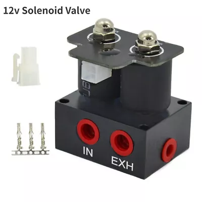 12v Solenoid Valve Air Ride Suspension Manifold Pneumatic Shock Absorber Double • $105.59