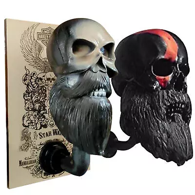 Motorcycle Skull Helmet Holder Rack Resin Wall Mounted Display Hat Rack Storage • $37.62