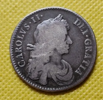 1671 Halfcrown Charles Ll British Silver Coin  VICESIMO TERTIO • £159