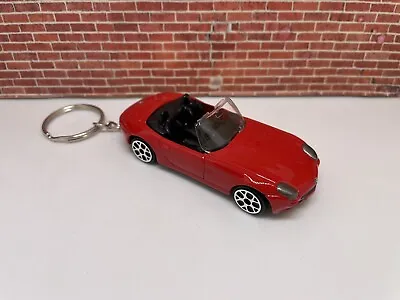 KEYCHAIN For BMW Z8 CONVERTIBLE RED LUXURY AUTO CAR KEYS CHAINS FOB RING LANYARD • $21.95