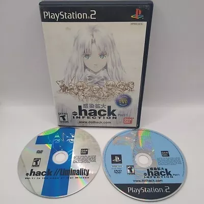 .hack INFECTION (Sony PlayStation 2 2003) PS2 2-Disc TESTED - No Manual • $19.99