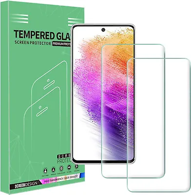 Screen Protector For Samsung Galaxy All Models Tempered Glass ( 2 Pack ) • £3.49