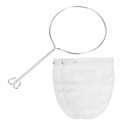 Mesh Strainer Bag Mesh Filter Bag With Reinforced Handle Small Nut Milk Bags • £10.58