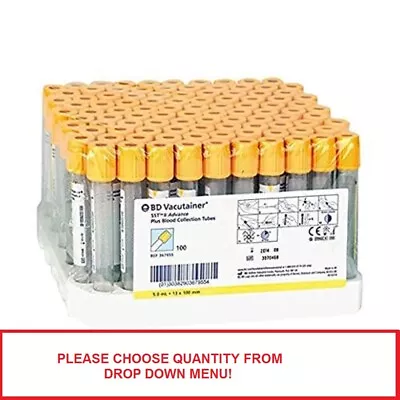 $7.21 • Buy BD VACUTAINER SST ADVANCED PLUS 5ml 367954 CHOOSE QTY EXPIRY DATE 30.04.2023
