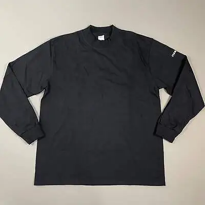 STARBUCKS Mock Turtleneck Long Sleeve Logo T-shirt Unisex Sz XL Black (New) • $9