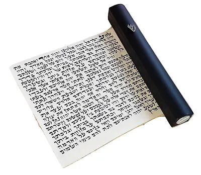 Kosher Scroll Parchment Klaf 4 /10cm Israel+Metal. Black Color Mezuzah Judaica • $46.99