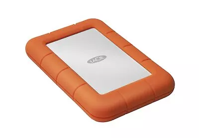 LaCie Rugged Mini External Hard Drive 1 TB Orange Silver • £101.44