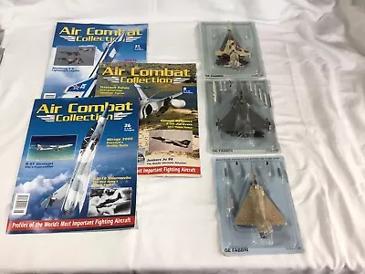 Atlas Ge Fabbri 1:100 Rafale F-5 Tiger & Mirage 2000 Diecast Planes • $24.87