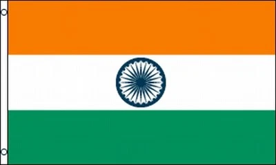 $6.95 • Buy Flag Of India 3x5 Ft Indian National Banner Country With Grommets Green Orange