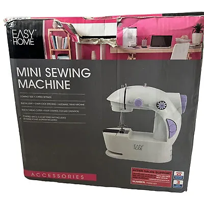 Easy Home Mini Sewing Machine Diy Projects Beginners Quick Tailoring • £22.50