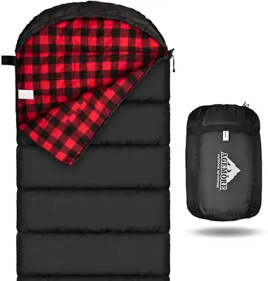 Mcota Cotton Flannel Sleeping Bag For Adults 100% Cotton Lining Sleeping Bag F • £60.19