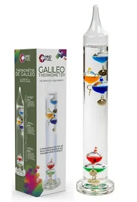 Glass Galileo Thermometer 28cm Indoor Decorative 18 - 26 C Funtime Science. • £13.95