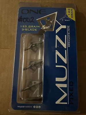 Muzzy One Broadheads - 125 Grain Fixed 3 Blade • $49