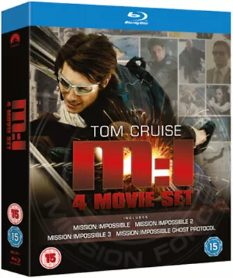 Mission Impossible 1-4 Blu-ray (2012) Tom Cruise Bird (DIR) Cert 15 4 Discs • £5.27