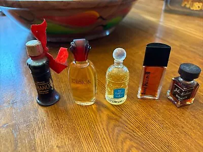 Vintage Miniature Mini Perfume Bottles Lot Of 5 Various Brands • $24.99