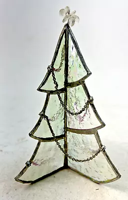 Vintage 1970s Stained-Glass Christmas Tree • $22.99