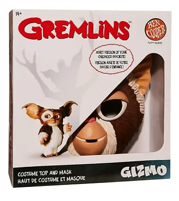$35 • Buy Ben Cooper Gremlins GIZMO Halloween Costume Top &  Mask Adult Rubies New In Box