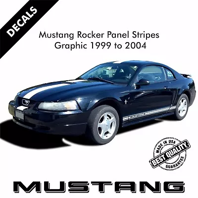 Mustang Rocker Panel Door Side Stripes Decals Stickers Set 1999-2004 |34 • $44.99