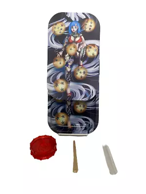 Metal Rolling Tray Dragon Ball Z 10x6 Inches Bulma Bathing NEW -+ Free Grinder • $17.50