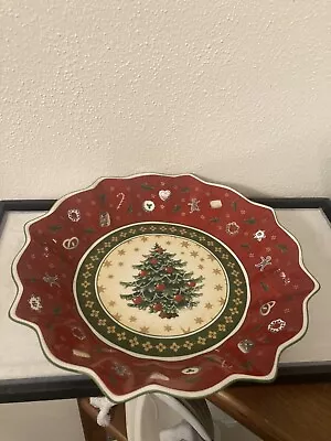 Villeroy & Boch Christmas Tree Ruffle Bowl • $14.99