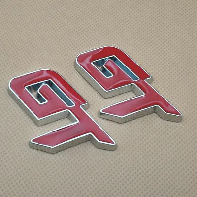 2Pcs Metal Red GT Letter Door Car Emblem Rear Trunk Fedner Badge Sticker Decal • $9.99