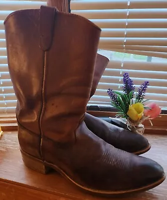  Western Boots Brown Leather Men's Size 13 EE Cowboy Distressed • $44.99