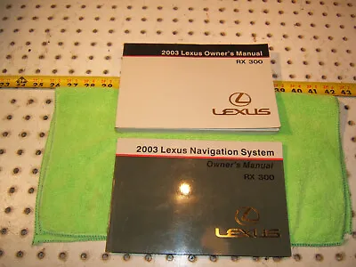 Genuine Lexus 2003 RX300 SUV Owners Genuine OEM 1 Set Of 2 Manuals OnlyRX 300 • $62