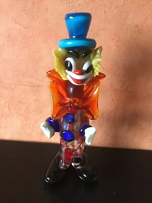 Vintage Glass Clown (possibly Murano) Ornament  21cm Tall (8.25”) • £20