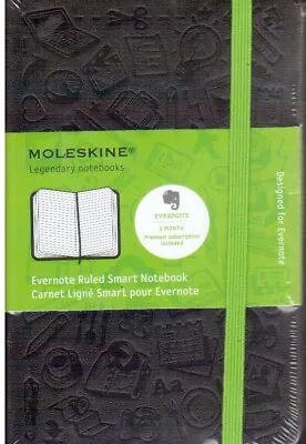 Moleskine Classic Hard Cover Ruled Pocket 9x14 Cm Evernote Smart Notebook NEW • $75