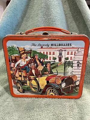 Vintage 1963 Aladdin The Beverly Hillbillies Embossed Metal Lunchbox No Thermos • $35