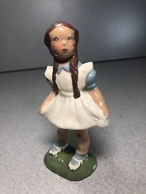 Signed Jessie Grimes California Pottery Girl 1940's Vintage Figurine Figure 6.5  • $17.99