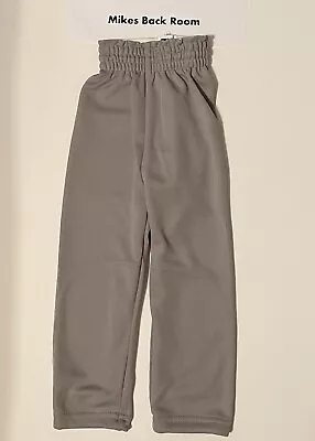 *NEW* YOUTH MAJESTIC MO 16392 Baseball Softball Pull-on PANTS Gray YOUTH X-SMALL • $7.95